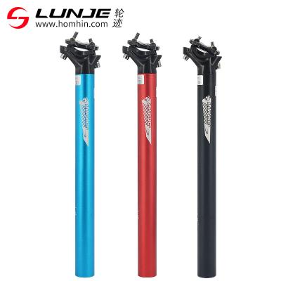 China Aluminum Alloy China Factory Direct LUNJE MTB Bicycle Parts 27.2mm Bicycle Seat Post Tube Bike Seat Post for sale