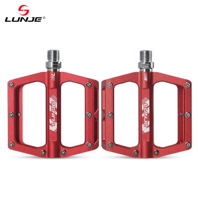 China LUNJE Mountain Bike Pedal Peilin Aluminum Alloy Non-slip Recycling Mount and Road Bike Fit Pedal for sale