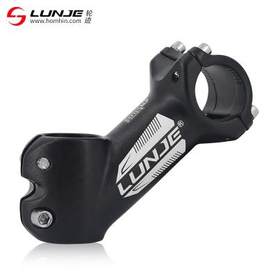 China LUNJE Bicycle Accessories Bicycle Riser 31.8*90mm Negative +45 Degree Aluminum Alloy Road Mountain Bike Short Stem XT-A106 for sale