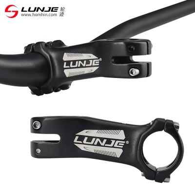 China LUNJE Bicycle Riser 31.8*80mm Negative -10 Degree Aluminum Alloy Road Mountain Bike Short Stem Bicycle Riser Accessories XT-A004 for sale