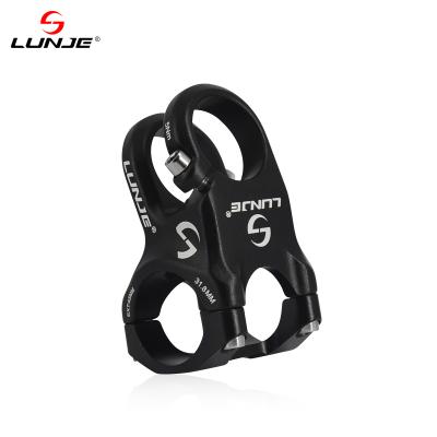 China Aluminum Alloy 6061-T6 LUNJE 3D Forged Lightweight Hollow Mountain Road Aluminum Alloy Stem 31.8*45mm Bicycle Bike Stem High Strength Hollow Riser for sale