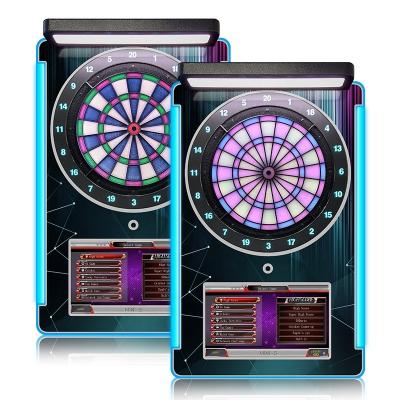 China Safe Use Led Big Screen Colorful Dart Machine Coin Pusher King Dart Game Machine for sale