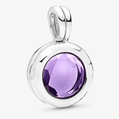 China NEW 2021 100% 925 Sterling Silver Faceted Floating Locket Original CLASSIC Crystal Magic Box Birthday hanging elegant hanging jewelry for sale