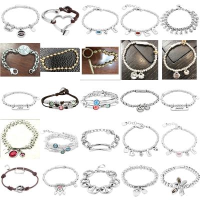 China 2021 New CLASSIC Fashion 925 Silver Plated Lock And No Lock Fashion Charm Beaded Bracelet Have Logo Free Wholesale Shipping for sale