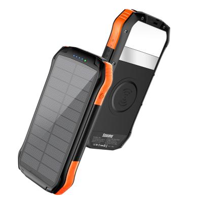 China Wireless Powerbank OEM Factory Price 16000 mah wireless solar power bank for sale