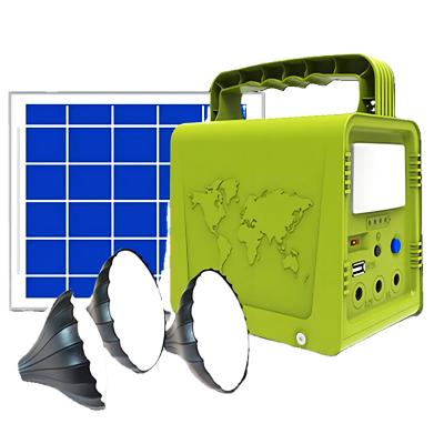 Cina Home Portable Solar Panel Folding Power Lighting System Backup Lithium Battery System Outdoor Mobile Home Led Lights USB Mobile PH in vendita