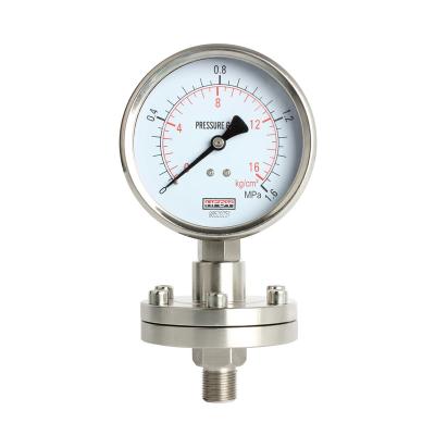 China 1/2 NPT BSP Y-M Stainless Steel Low Pressure Diaphragm Pressure Gauge for sale