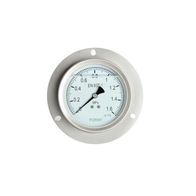 China Stainless Steel Case Back Connect Liquid Filled Screw Type Fuel Pressure Gauge for sale