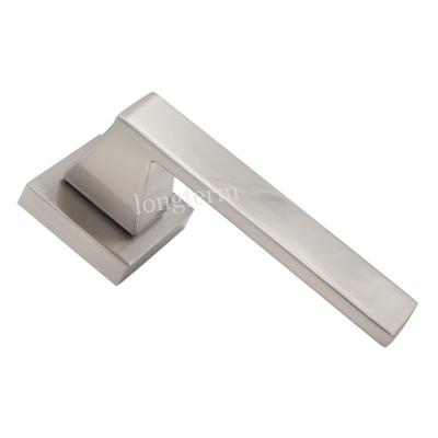 China Cabinet satin nickel interior door locks and handle satin stainless steel front door handle for sale