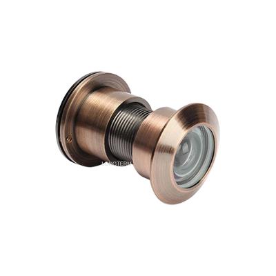 China Modern Wide Angle Door Hole 180 Degree Door Viewer Manufacturer Front Entrance Safety Clot Brass Glass Hole for sale