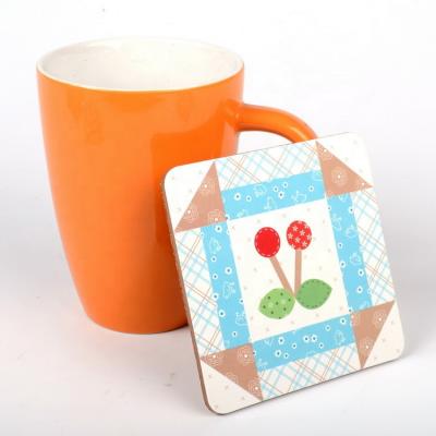 China Sustainable Wooden Custom Coaster Set For Coaster Box Packaging for sale