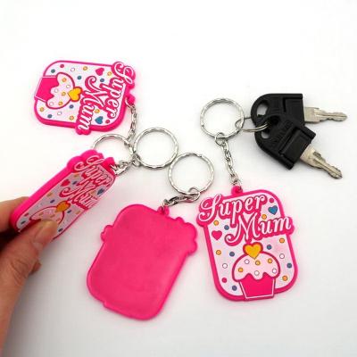 China Rubber Key Chain 2D / 3D Custom Soft PVC for sale