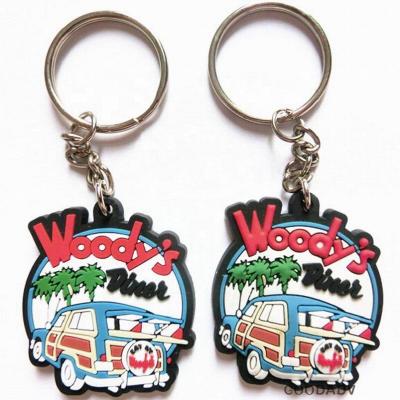 China Rubber Wholesale Personalized 3D Custom Soft PVC Rubber Keychains For Promotion Gift for sale