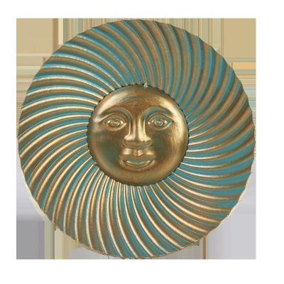 China Europe Metal Sun Wall Art Hanging 11.6 inch Rust Proof Sunface Wall Sculpture for Indoor Outdoor Garden, Home, Patio and Bedroom for sale