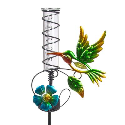 China Outdoor Metal Garden Ornaments Solar Rain Gauge 5