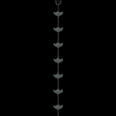 China Eaves Drainage Rain Chain 8.5ft Metal Bronze Outdoor Rain Chain Gutter For Eaves Drainage, Exterior Decor (13 Cups) for sale