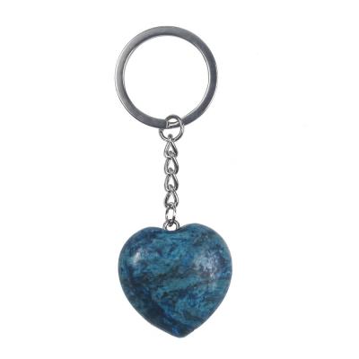 China Wholesale Crystal Crafts Gift Crystals Healing Souvenir Gifts Promotion Stones Key Chain Crystal Heart Keychain for sale