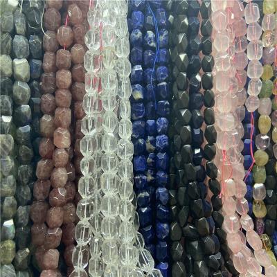 China DIY Fashional Bead 15~20mm Irregular Section Crystal Beaded Crystal Agate Stone Cut Beads For DIY Jewelry Making for sale