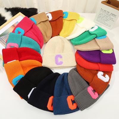 China Factory Direct Warm Custom Logo Men's Winter Adults Slouchy Beanies Hat Unisex Slouchy Beanies Knit Hat for sale