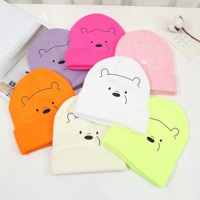 China COMMON High Quality Sublimation Women Knitted Winter Hat Unisex Adults Unisex Adults Acrylic Beanie Hat for sale