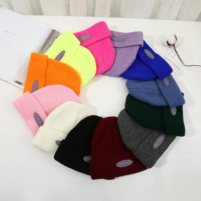 China Fashion JOINT hot sale unisex adult slouchy sublimation knitted winter hats for women hot for sale