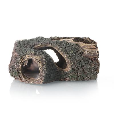 China Viable Aquarium Resin Ornaments Fish Artificial Cave Shelter Tree Hole Root Resin Concealment Decoration For Tank Landscaping for sale