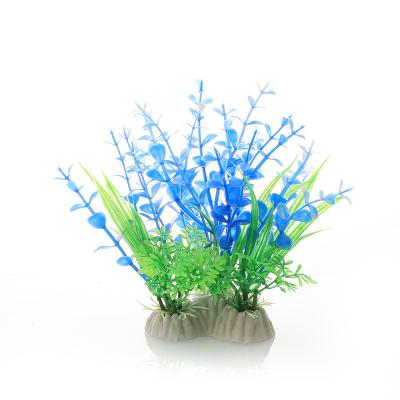 China Viable Aquarium Ornaments Artificial Plastic Water Grass Plants Aquatic Plants Simulated Decor Aquarium Decorations And Ornaments Green for sale