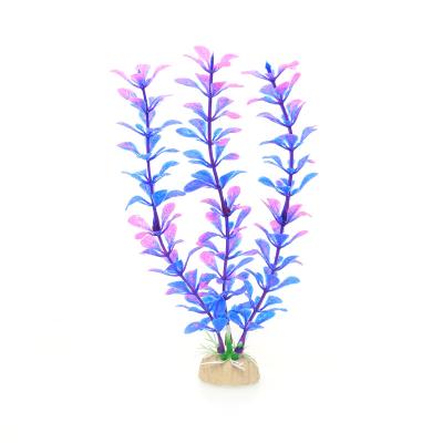 China New Design Sustainable Aquarium Accessories Simulated Soft Water Grass Artificial Plastic Plants Landscape Decorations for sale