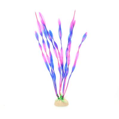 China Creative Landscaping Artificial Water Plants Accessories Viable Colorful Grass Seaweed Aquarium Plastic Decorations for sale