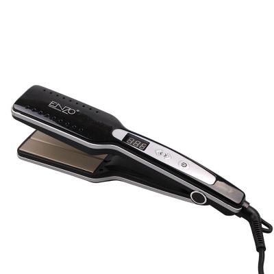 China Hotel ENZO Hot Selling Best Price Beauty Salon Flat Iron Equipment Fast Ceramic Coating Dishes Flat Hair Straightener and Curler for sale