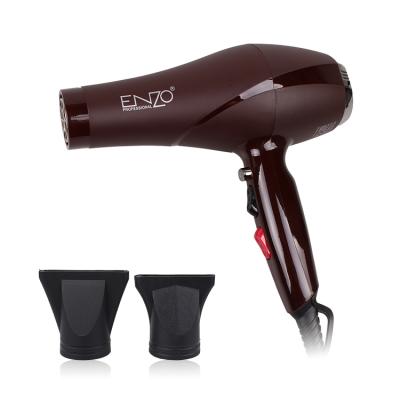 China ENZO Wholesale High Power Promotion OEM Brown Profession Salon Hair Dryer Electric Blow Dryer Hotel Quiet Healthy Travel Gifts Hotel for sale