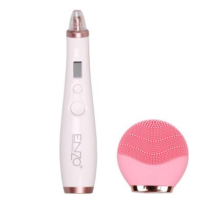 China ENZO Fashion USB Acne Treatment Face Instrument Blackhead Removal Therapy Silicone Acne Beauty Pore Face Remover Facial Set for sale