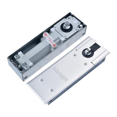 China Modern Cylinder Door Closer Hydraulic Floor Spring Heavy Duty Frameless Glass Concealed Double Floor Spring for sale