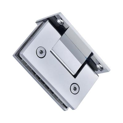 China Aluminum Alloy Modern Glass Shower Hinge Glass Door Hardware For Bathroom Office Building Hinges for sale