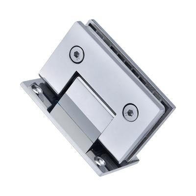 China Modern Aluminum Alloy Hinges Modern Screw Hinge Bathroom Hardware Glass Shower Hidden Glass Door Hinge for sale