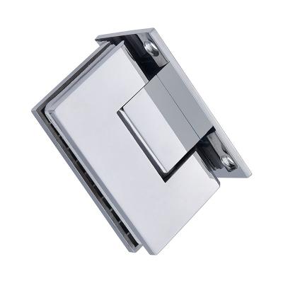 China Modern new arrival 90 degree material kirsite glass door shower hinges bathroom glass door hinge 8~12mm for sale