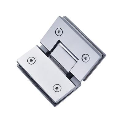 China Modern Bathroom Glass Door Zinc Alloy Glass To Wall Shower Hinge 90 for sale