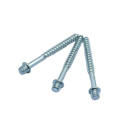 China Carbon Steel Machine Wire And Wood Wire Drive 5.6 Torx Grade Galvanized Double Head Hanger Bolt Stud Screw for sale