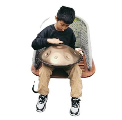 China Mini 16 D size ember stainless steel hand drum handcrafted handpan pan high quality professional stainless steel mini miner musical instrument for sale