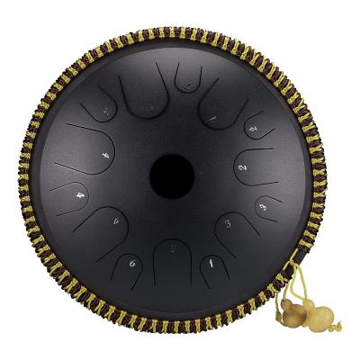 China Main-charcoal-bearing A-14 note-14inch-C musical instruments percussion instrument steel tongue drum handpan for sale