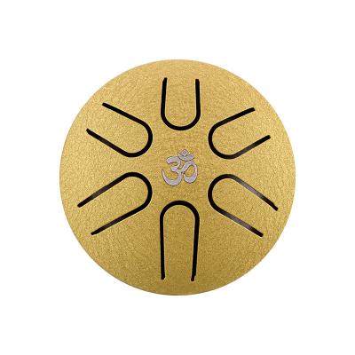 China A5-Mini 3 Inch 6 Titanium Steel A-Golden Note For Kids Musical Instruments Percussion Instrument Tongue Drum Pocket Steel Handpan Drum for sale