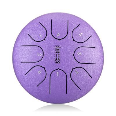 China C-8 note-6 inch-C5-Titanium Steel-titanium alloy instruments percussion instrument tongue Lavender-musical steel drum for sale