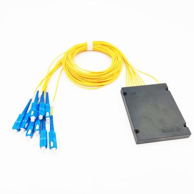 China Telecom Network GUANGHONG FTTH 1x8 SC/UPC ABS PLC Box Type Splitter for sale