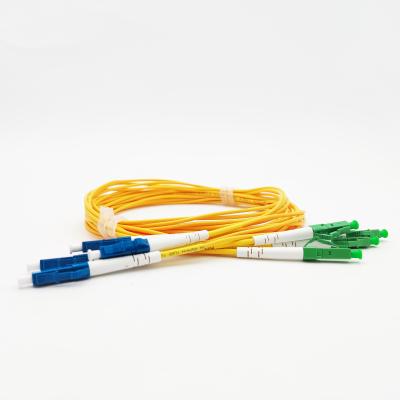 China FTTX 2.0mm LC UPC Systems to LC APC Fiber Jumper for sale