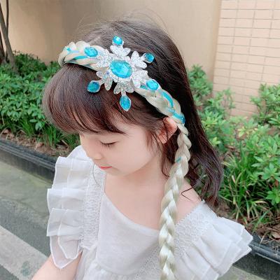 China Simple Eco-friendly Hair Headdress Solid Color Fabric Pleated Headbands Hairbands For Girls Kids for sale