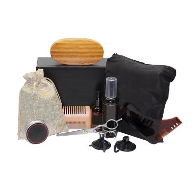 China Flat Brush Low Moq Customized Grooming & Trimming Beard Kit For Men for sale