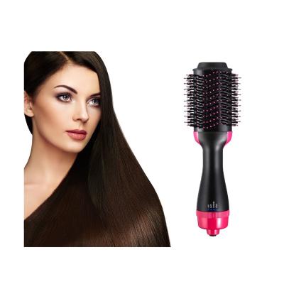 China Household 4 in 1 Negative Ionic Salon Hair Straightener and Curler Hot Hair Comb for sale