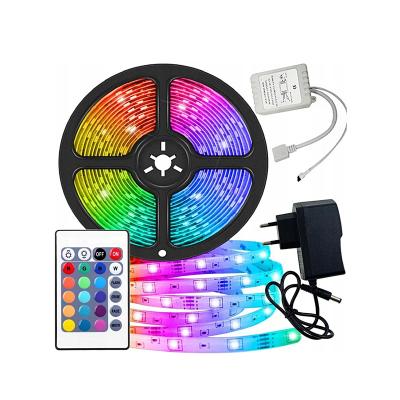 China 2021 Hot Selling Hotel RGB 25ft Multi Color With Remote Color Changing LED Light Strip Rope Lights for sale