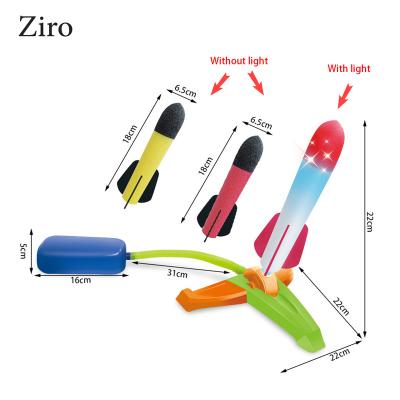 China Outdoor Play Amazon Outside Toy Multi-Color Foam Rockets and Toy Air Rocket Launcher Toy for Boys and Girls for sale