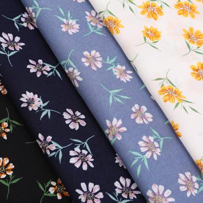 China Stock Lot Good Quality Floral Print 100% SIZE Rayon Printed Viscous Fabric For Dress Shirts Canvas for sale